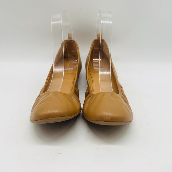 J Crew Ballet Flats Womens 7 Nude Brown Leather Cece Leather Shoes Core - Picture 9 of 13